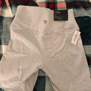 Aritzia Light Gray Bike Shorts